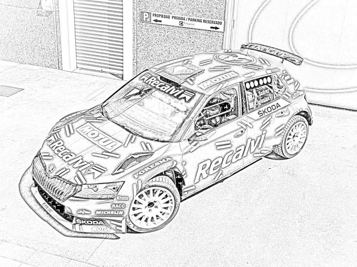 Dibujos De Coche Rally Para Colorear Vsun