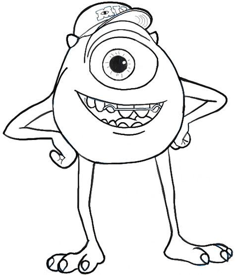 Dibujos De Mike Wazowski Para Colorear Vsun