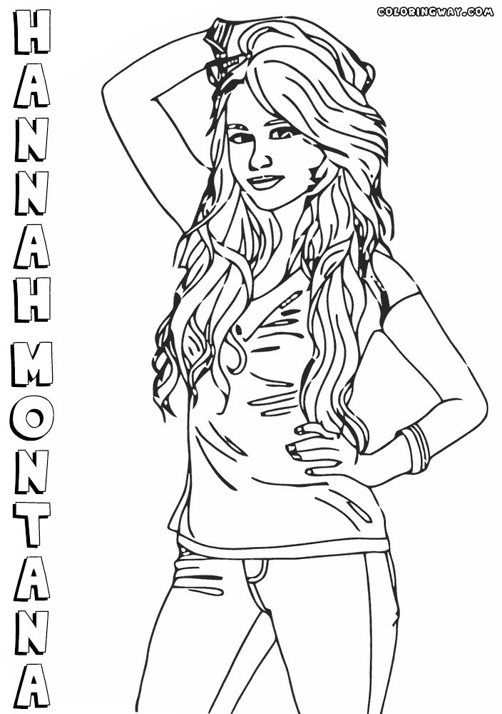 Dibujos De Hannah Montana Para Colorear Vsun
