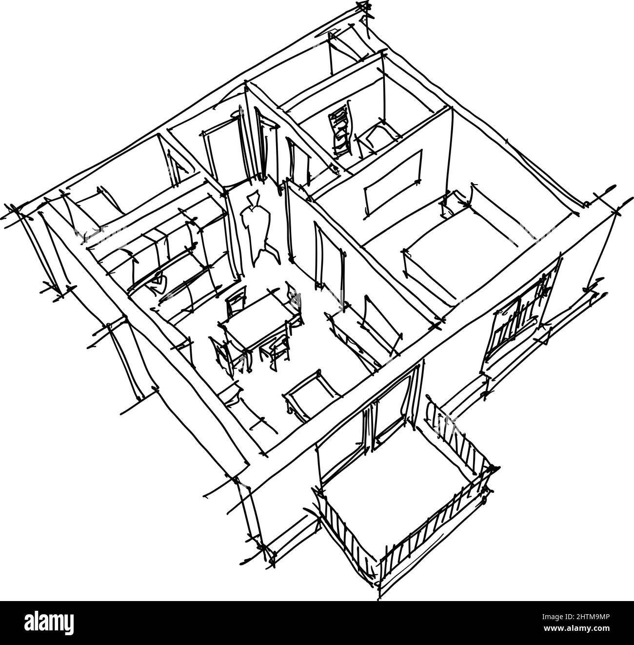 Dibujos De Apartamento Para Colorear Vsun