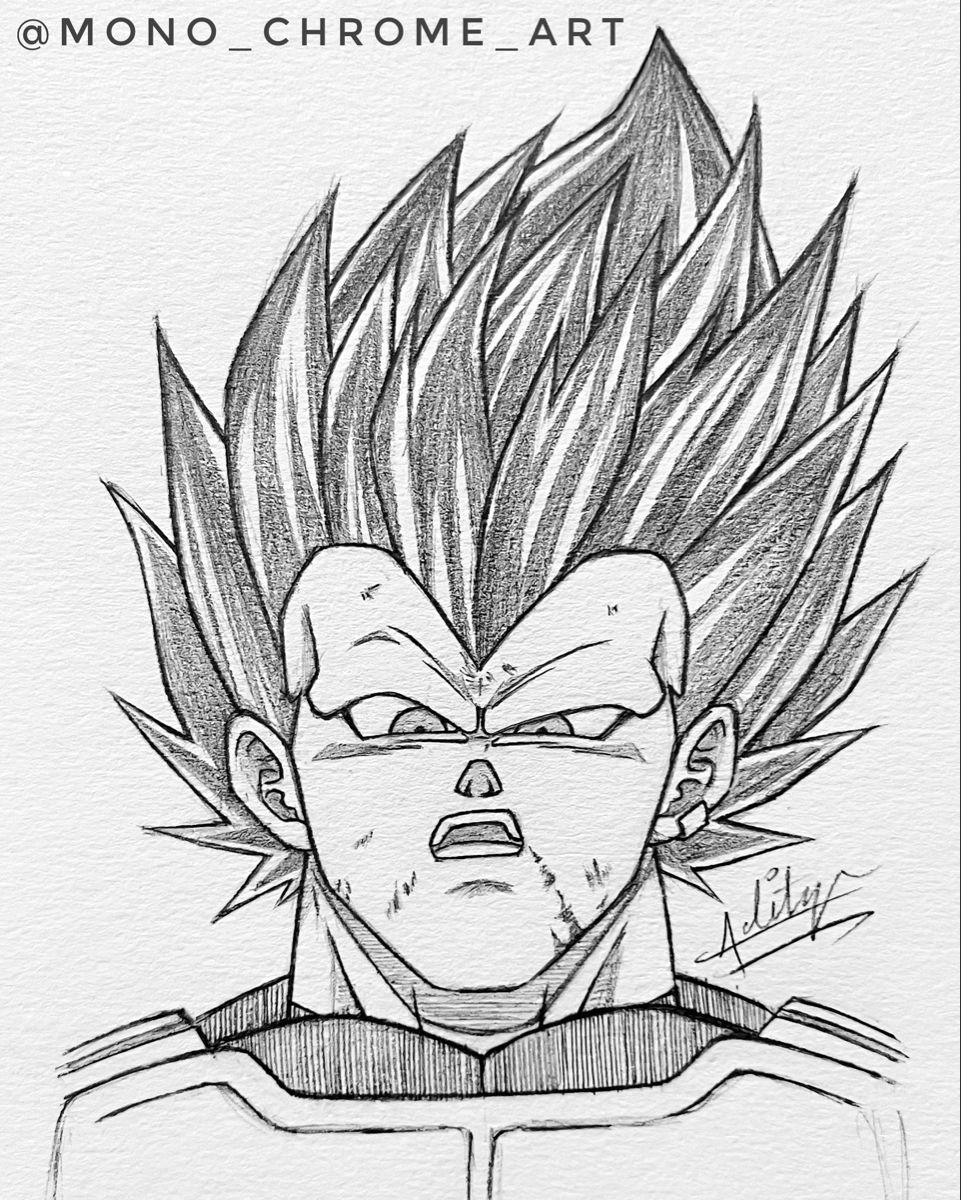 Dibujos de vegeta ultra ego para colorear | vsun