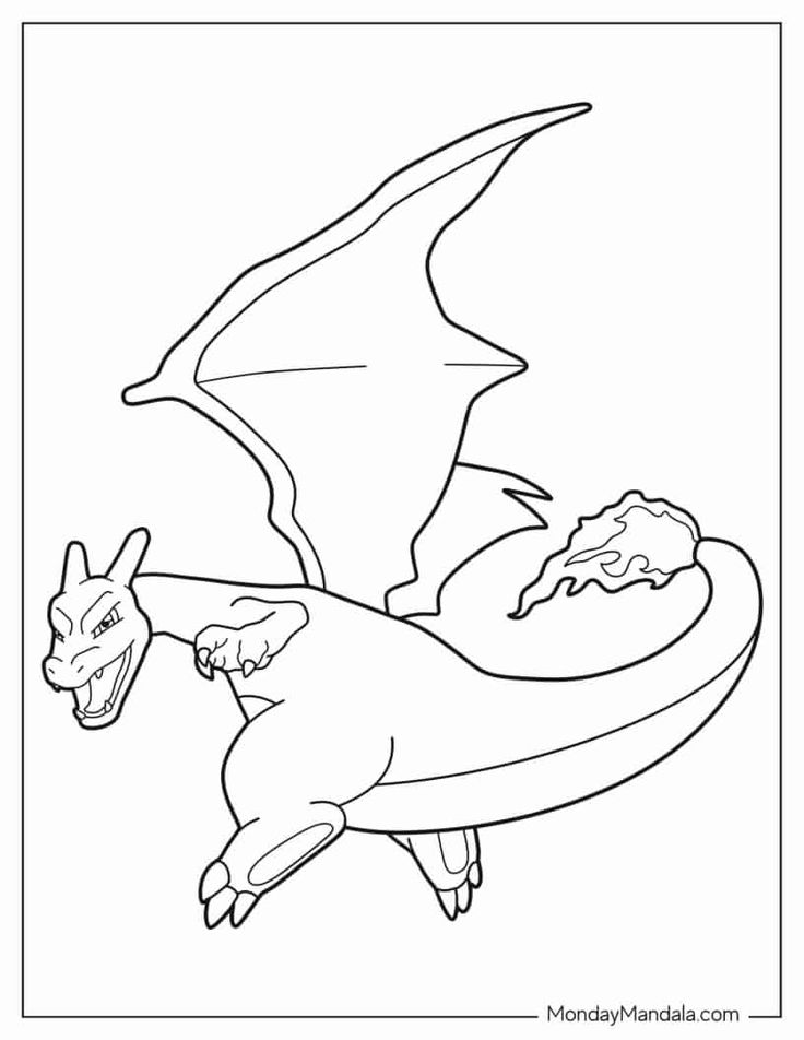 charizard para colorear