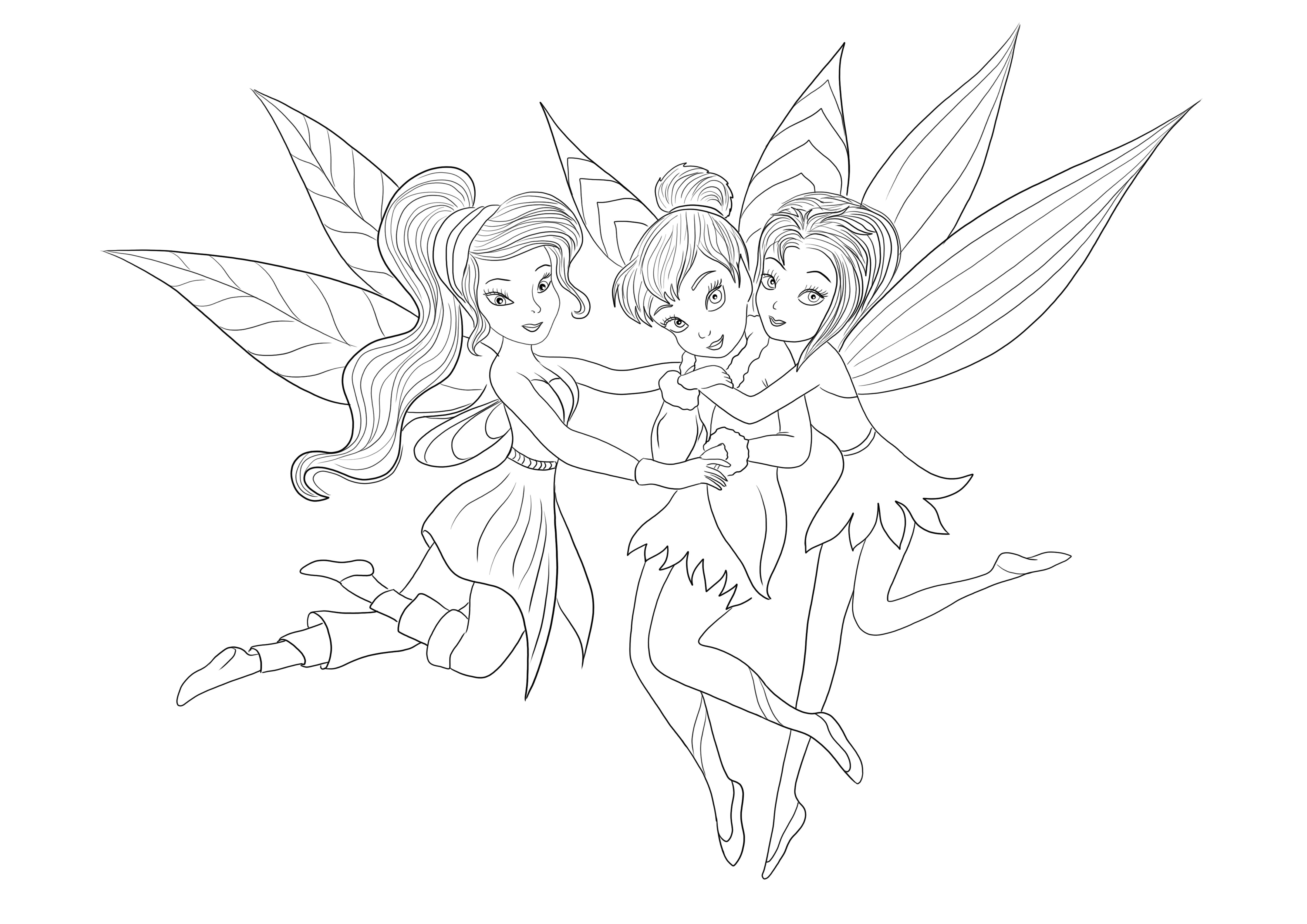 Dibujos de amigas tinkerbell para colorear | vsun