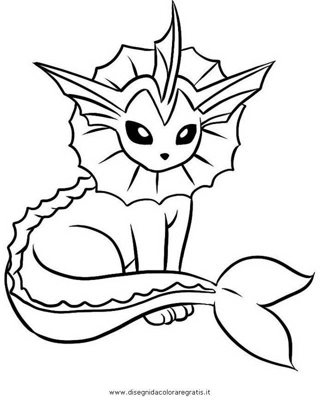 Dibujos De Vaporeon Pokemon Para Colorear Vsun