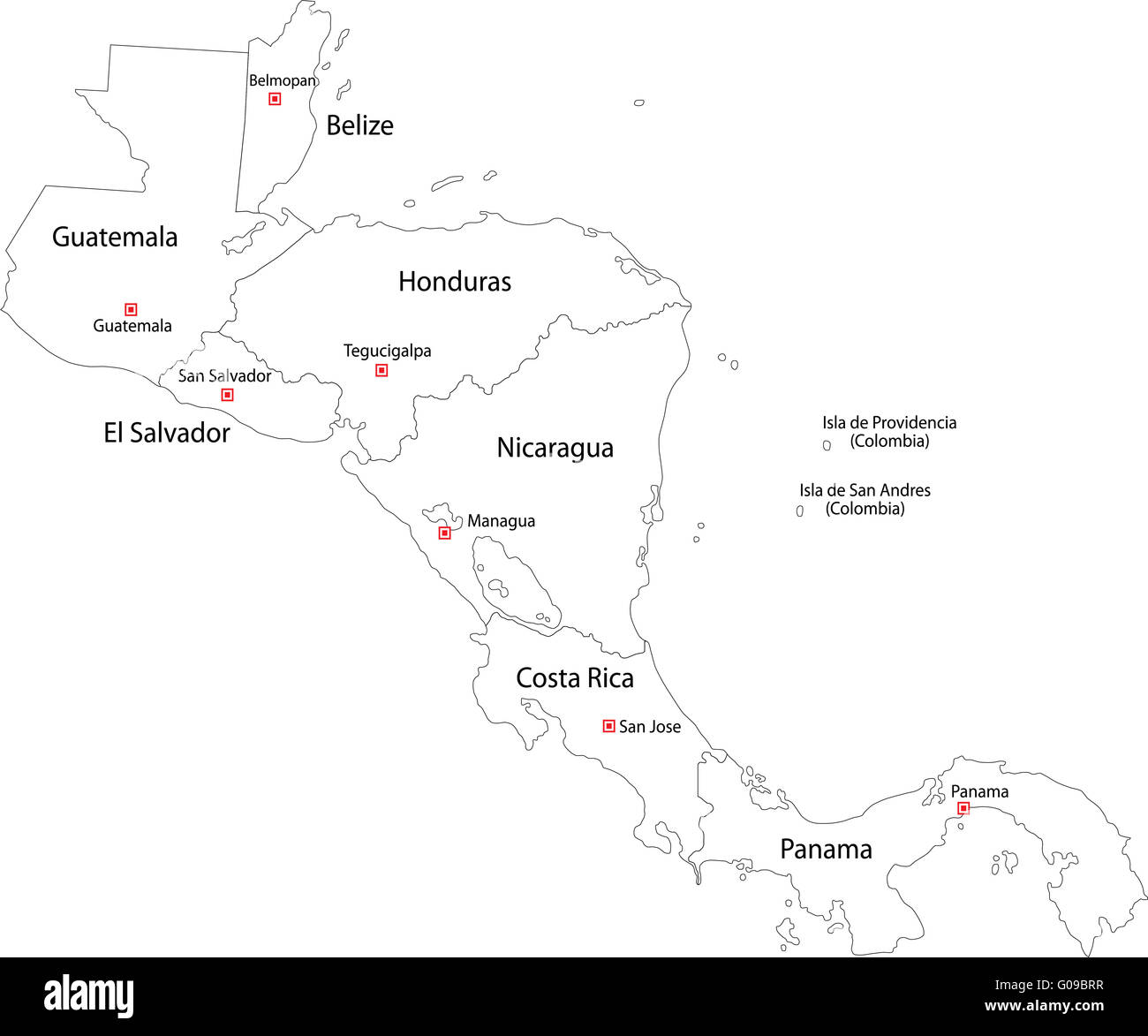 Dibujos De Mapa Centroamérica Para Colorear Vsun 4088