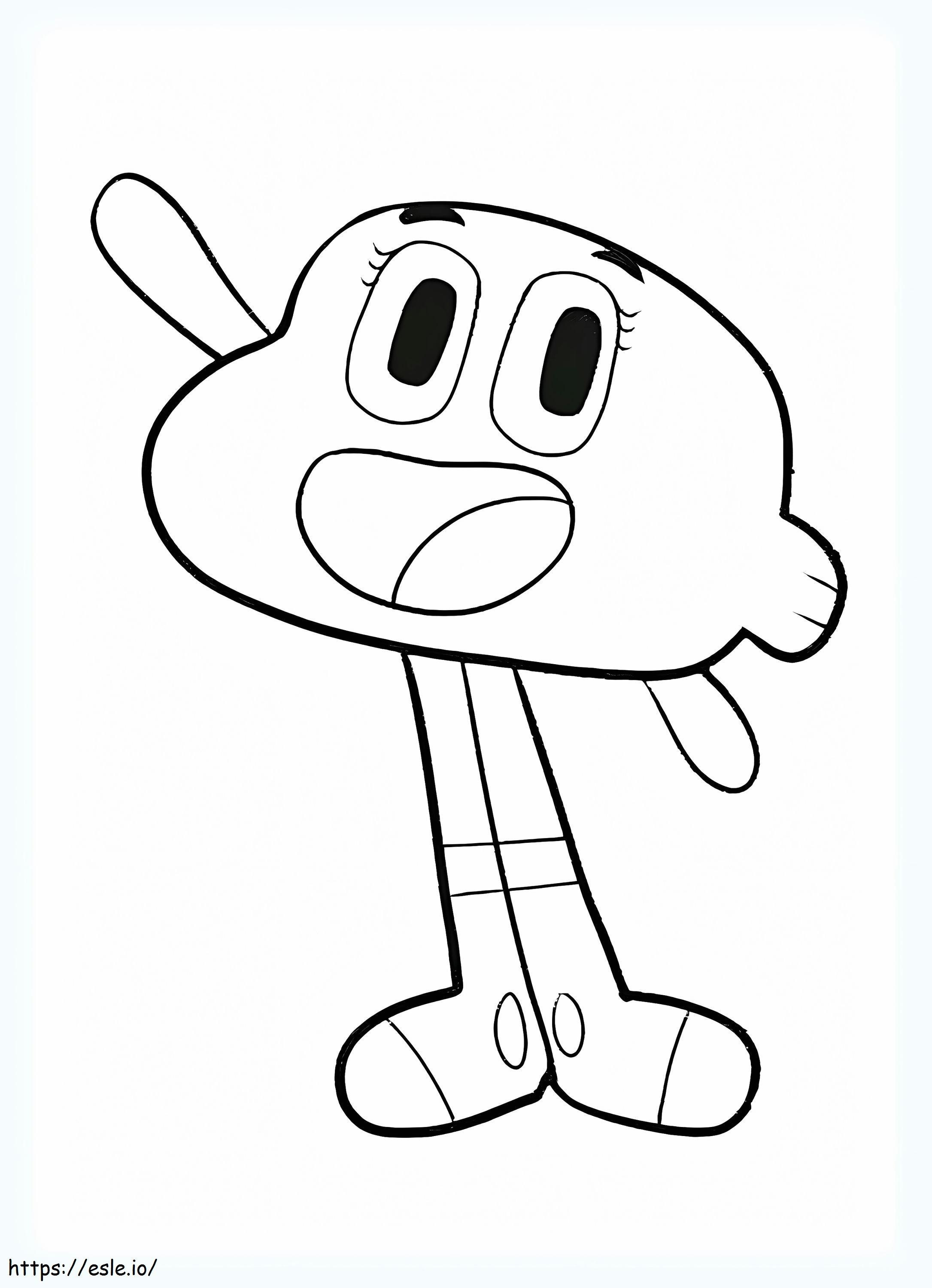 Dibujos de increible mundo gumball para colorear | vsun