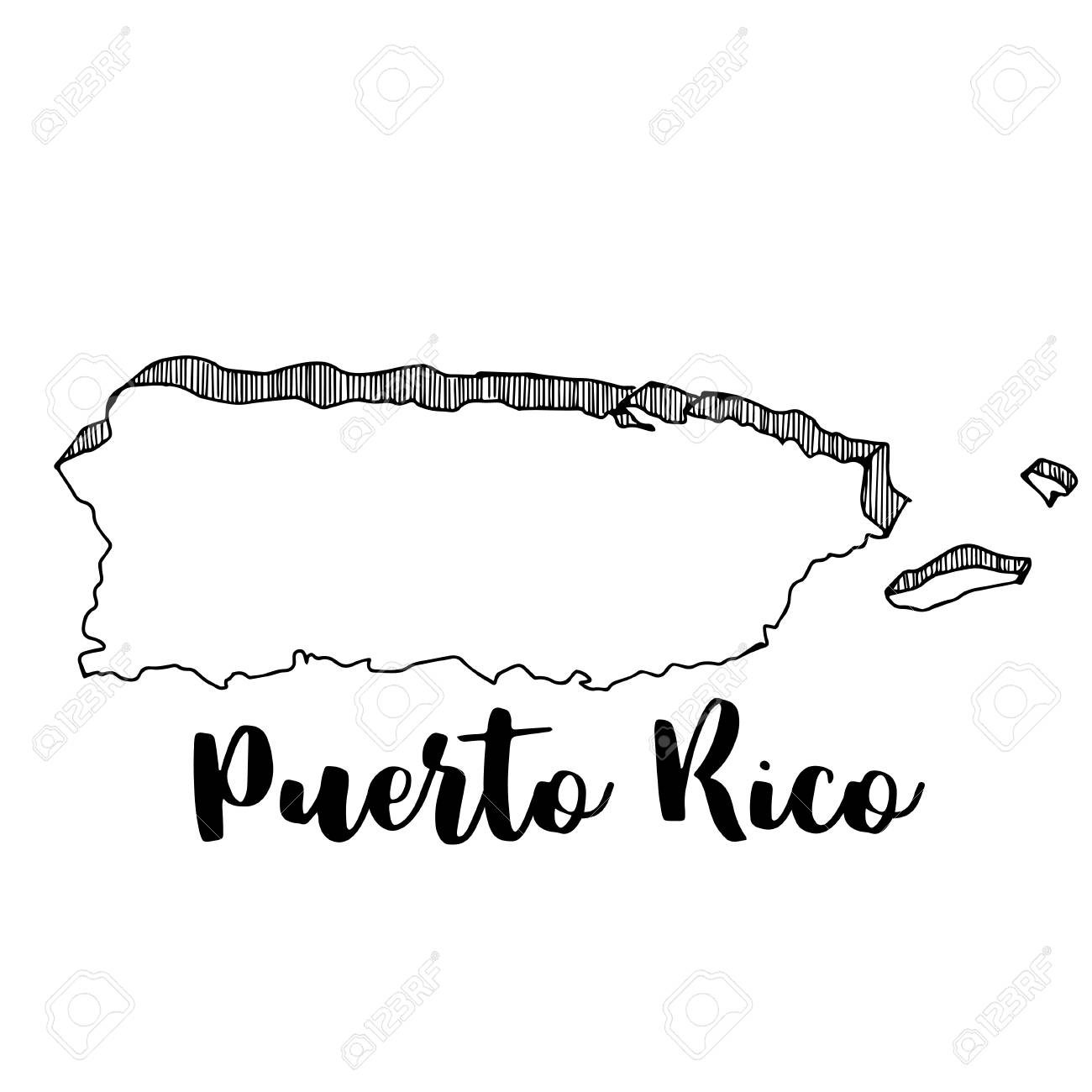 Dibujos De Mapa Puerto Rico Para Colorear Vsun 0864