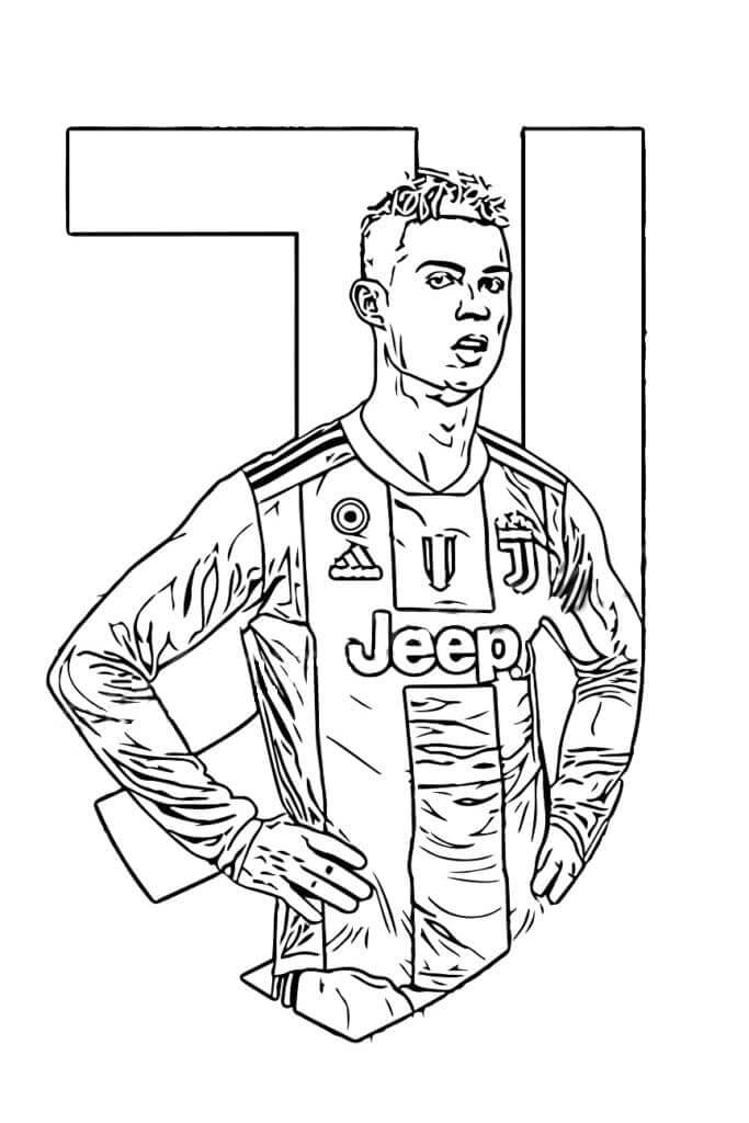 dibujos de cristiano ronaldo para colorear