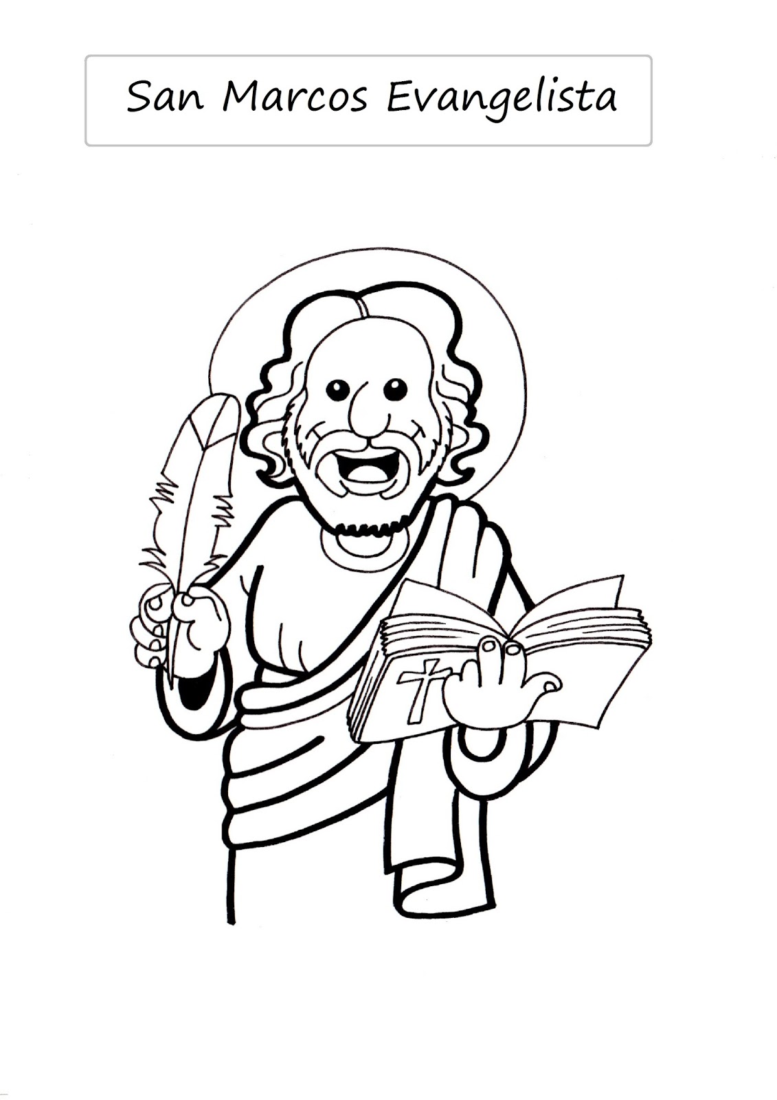 Dibujos de san marcos evangelista para colorear