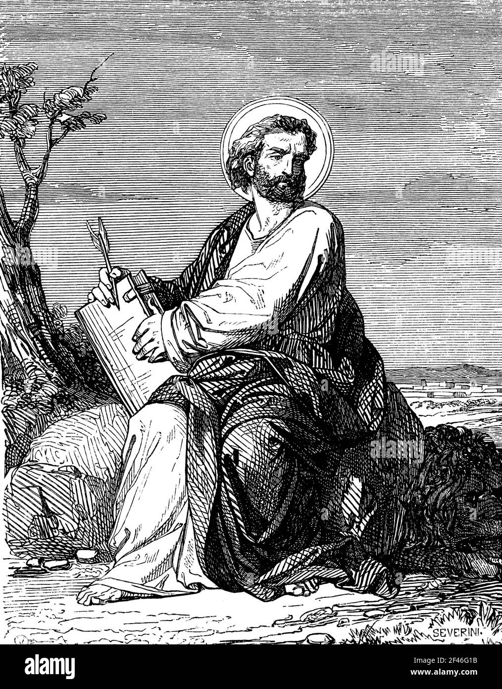 Dibujos de san marcos evangelista para colorear