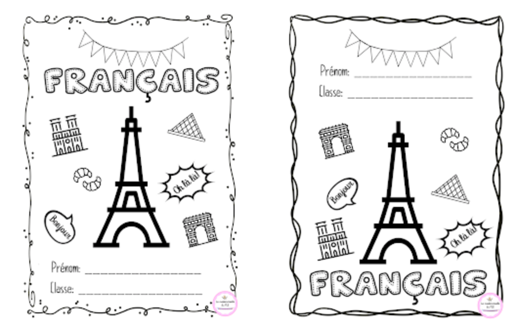 Dibujos De Portada Frances Para Colorear Vsun 4353