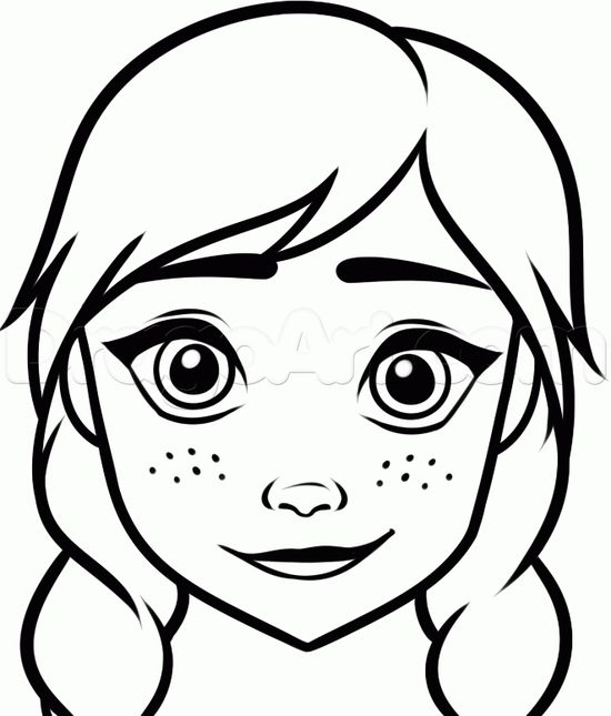 Dibujos de caras princesas para colorear