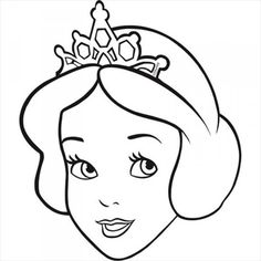 Dibujos de caras princesas para colorear