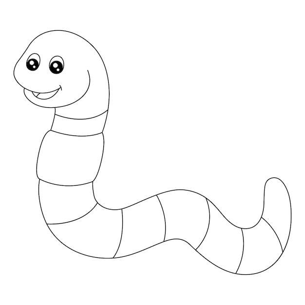 Dibujos de gusano para colorear