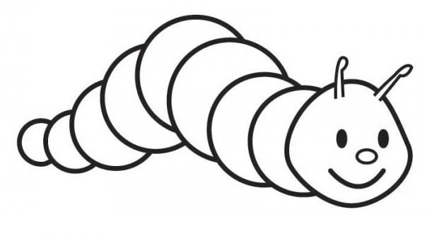 Dibujos de gusano para colorear