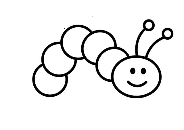 Dibujos de gusano para colorear
