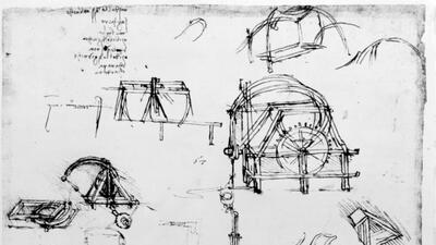 Dibujos de inventos leonardo da vinci para colorear