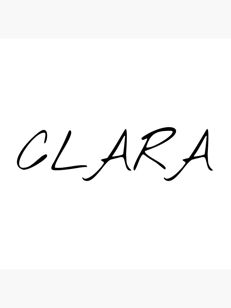 Dibujos de nombre clara para colorear