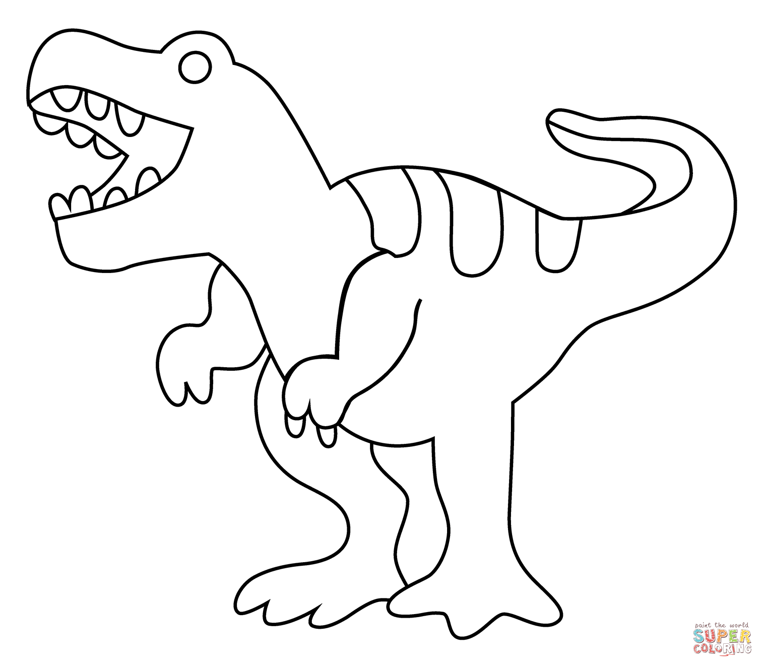 Dibujos de tiranosaurio para colorear
