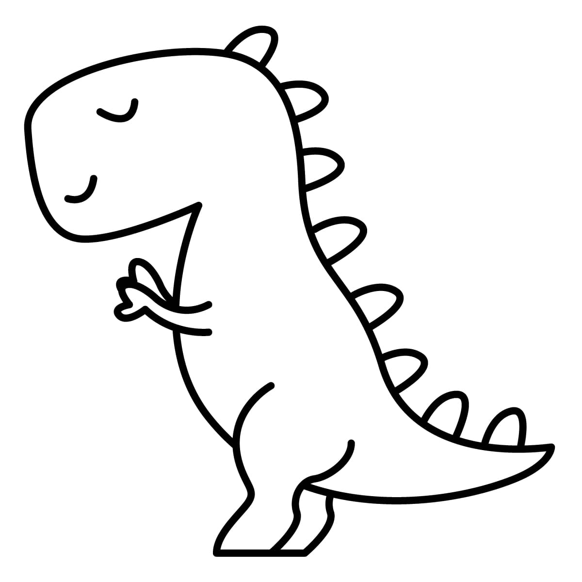 Dibujos de tiranosaurio para colorear