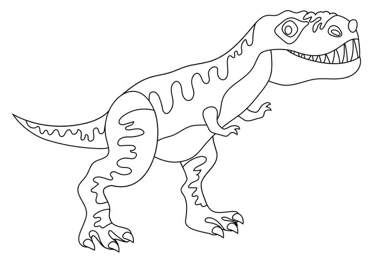 Dibujos de tiranosaurio para colorear