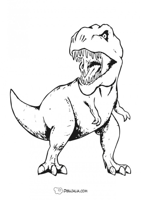 Dibujos de tiranosaurio para colorear