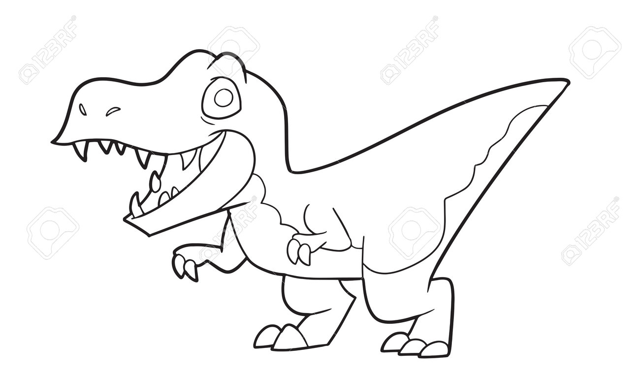 Dibujos de tiranosaurio para colorear